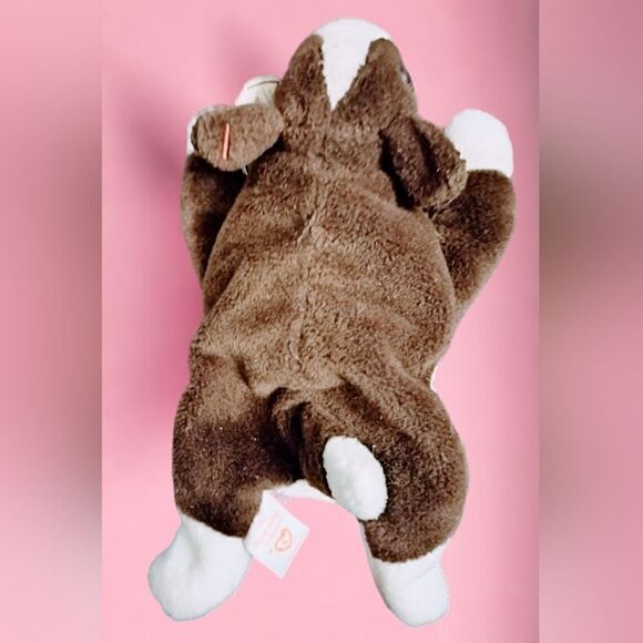 TY "BRUNO" Bull Terrier Dog with TAG AS COLLECTABLE! VINTAGE 1997 PERFECT! - Picture 9 of 11